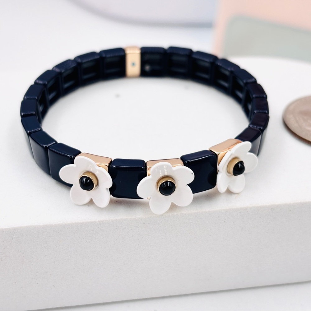 Roxanne Assoulin enamel moonflower bracelet